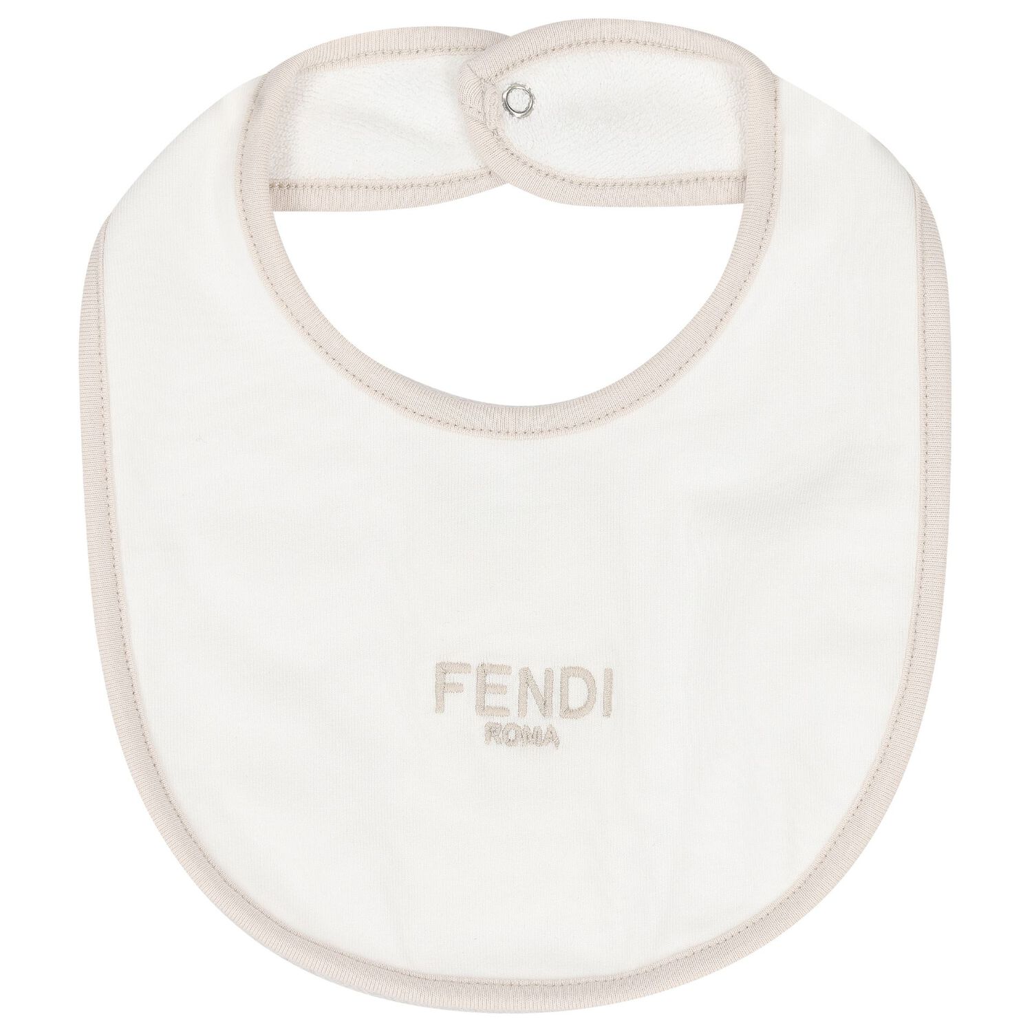 طقم هدايا ملابس أطفال وقبعة ومريلة بشعار باللونين البيج والأبيض, 3, hi-res