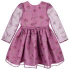 فستان بنات مزين بزهور باللون البنفسجى, 1, hi-res