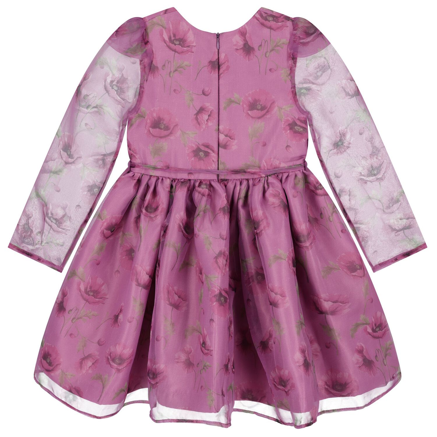 فستان بنات مزين بزهور باللون البنفسجى, 1, hi-res image number null