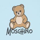 Blue Teddy Bear Logo Baby Blanket, 1, hi-res
