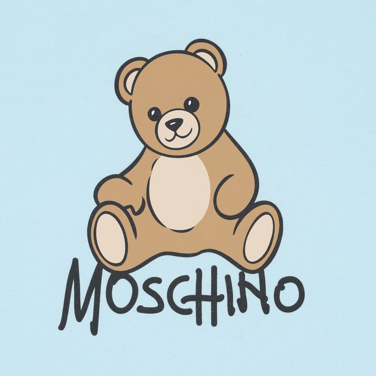 Blue Teddy Bear Logo Baby Blanket, 1, hi-res