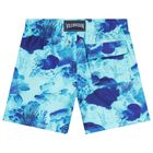 Boys Blue Coral Swim Shorts, 1, hi-res