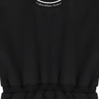 فستان بنات بالشعار باللون الأسود, 1, hi-res