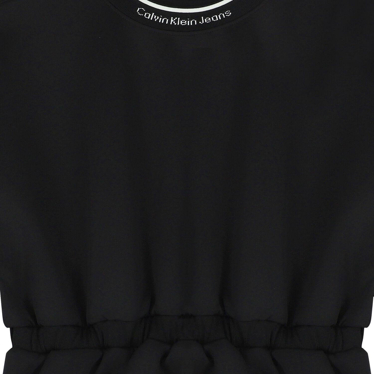 فستان بنات بالشعار باللون الأسود, 1, hi-res image number null