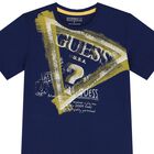 Boys Navy Blue Logo T-Shirt, 3, hi-res