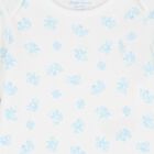 Baby Boys White & Blue Bodysuit, 3, hi-res
