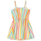 Girls Multi-Coloured Zigzag Dress, 2, hi-res