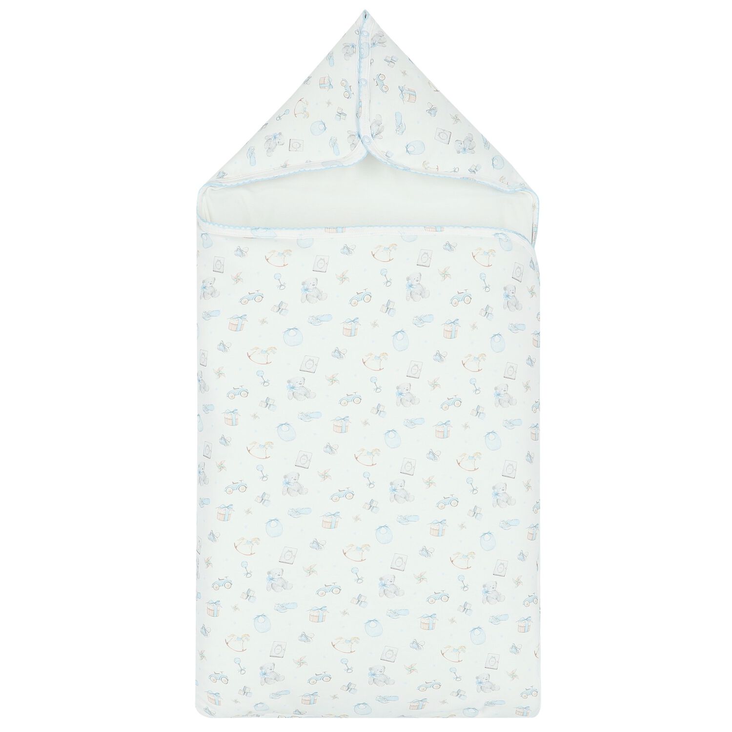 Baby Boys White & Blue Toys Nest, 1, hi-res image number null