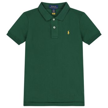 Ralph Lauren Boys Green Logo Polo Shirt, 1 Boys Green Logo Polo Shirt