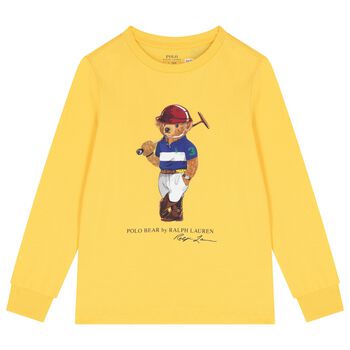 Boys Yellow Polo Bear T-Shirt
