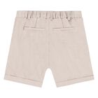 Baby Boys Beige Shorts Set, 2, hi-res