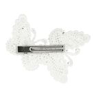 مشبك شعر للبنات بفيونكة باللون الأبيض والفضي , 3, hi-res