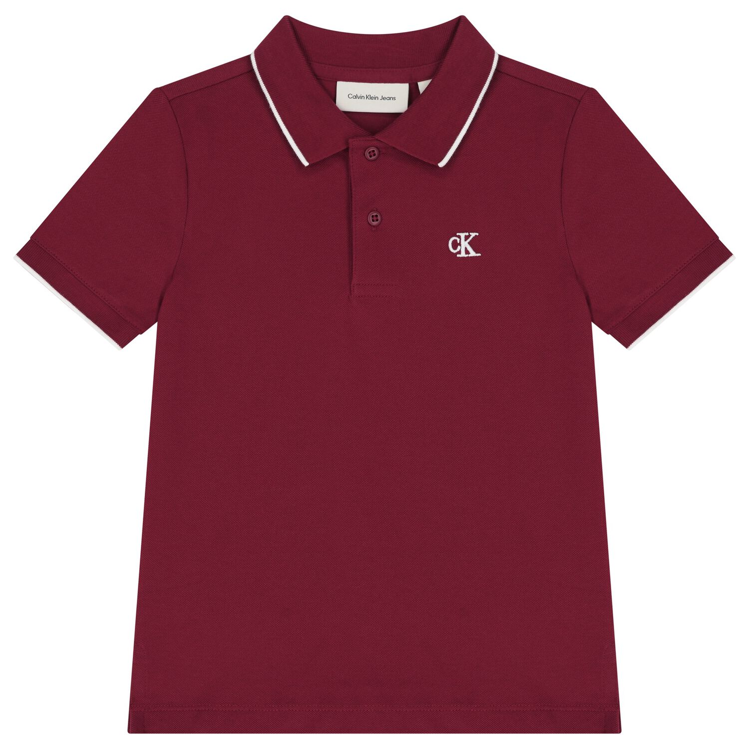 Boys Red Logo Polo Shirt , 1, hi-res