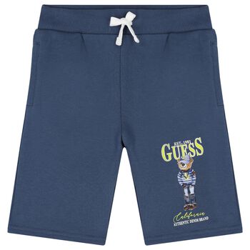 Boys Blue Teddy Bear Shorts