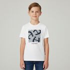 Boys White Logo T-Shirt, 1, hi-res