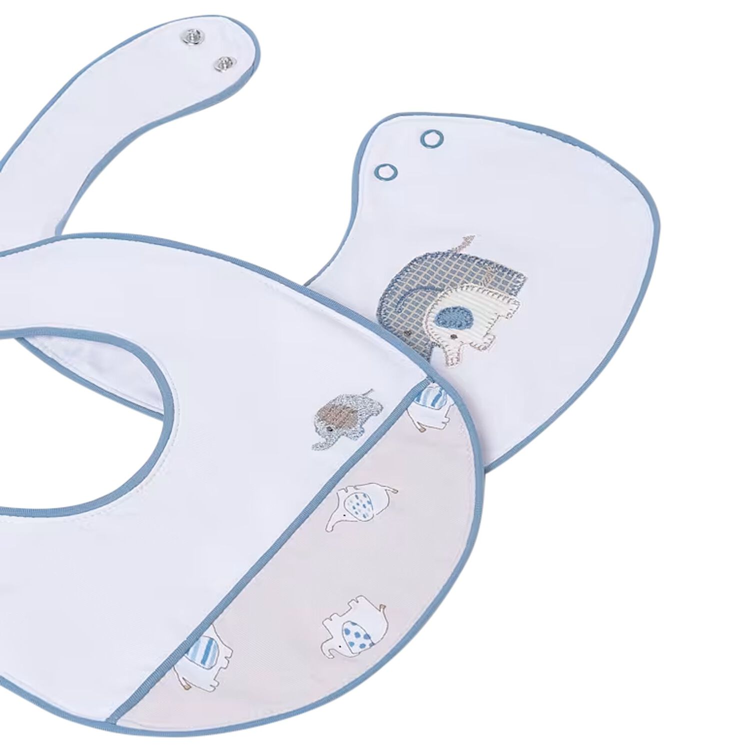 مريله للأولاد الرضع باللون الابيض والازرق  ( 2 قطعه ) , 2, hi-res