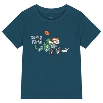 Boys Blue Logo T-Shirt