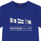 Boys Blue Logo Flag T-Shirt, 1, hi-res