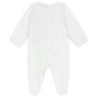 أفرول بنات بشعار تيدى باللون الأبيض, 1, hi-res