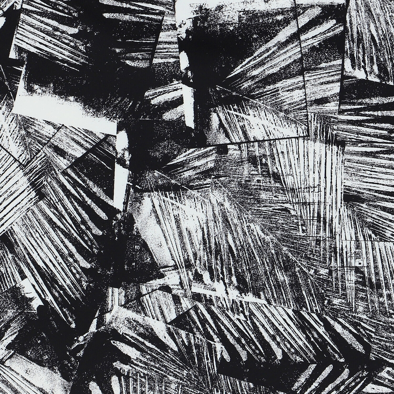 Girls Black and White Logo Swimsuit, 1, hi-res