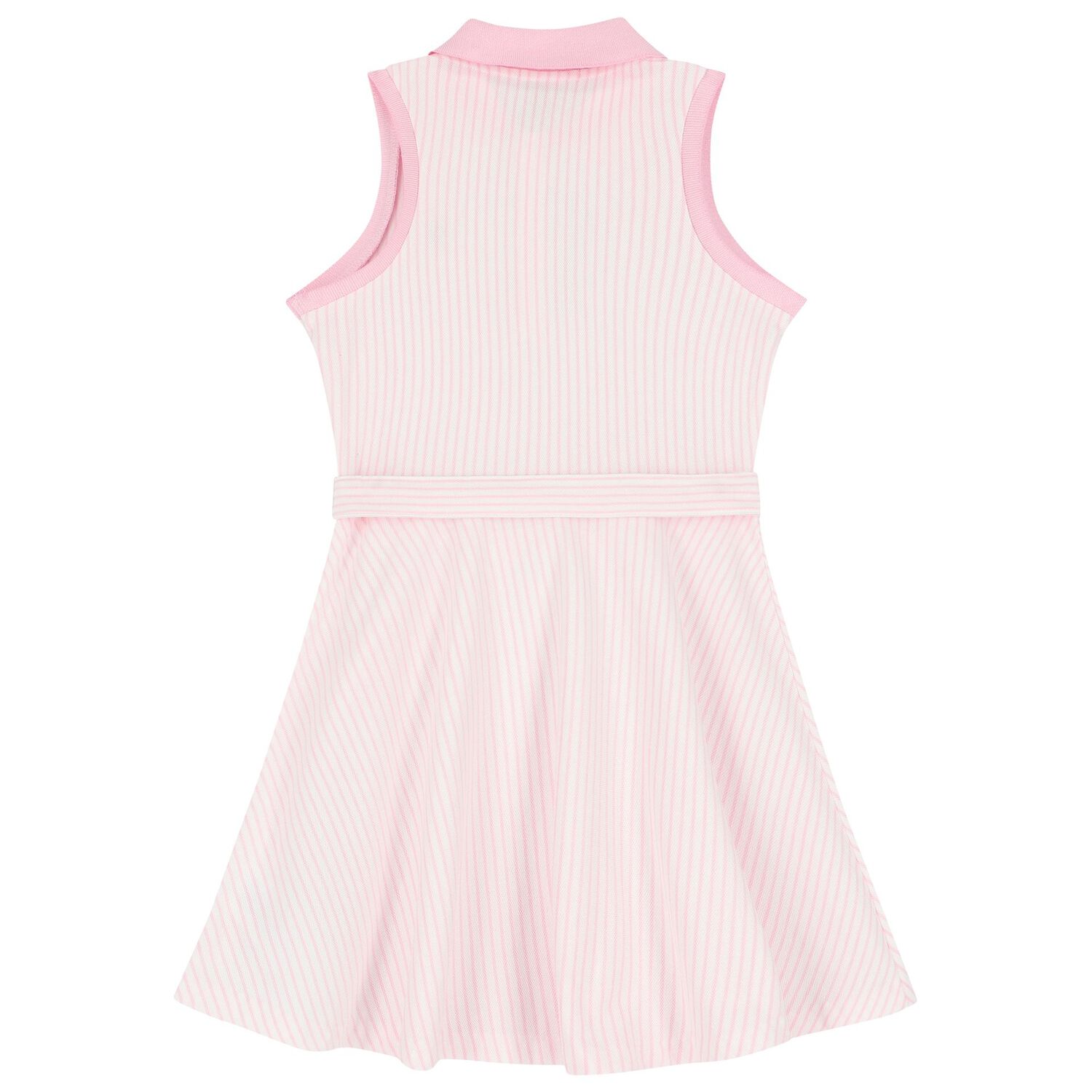 فستان بنات بولو بالشعار باللون الوردي, 2, hi-res