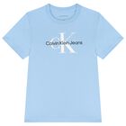 Boys Blue Logo T-Shirt, 4, hi-res