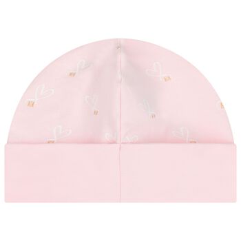 Baby Girls Pink Heart Logo Hat