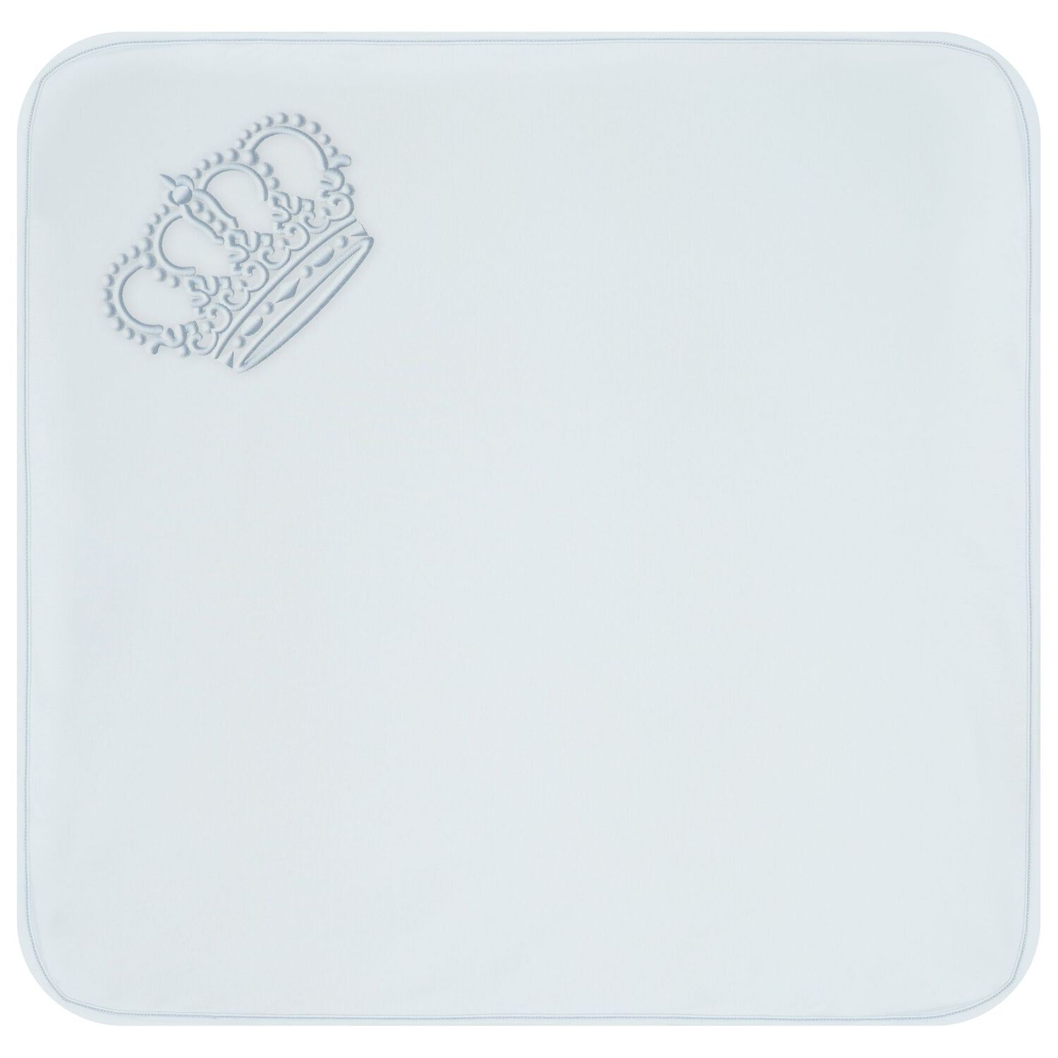 طقم بطانية و قبعة أولاد بشعار تاج باللون الأزرق, 2, hi-res image number null