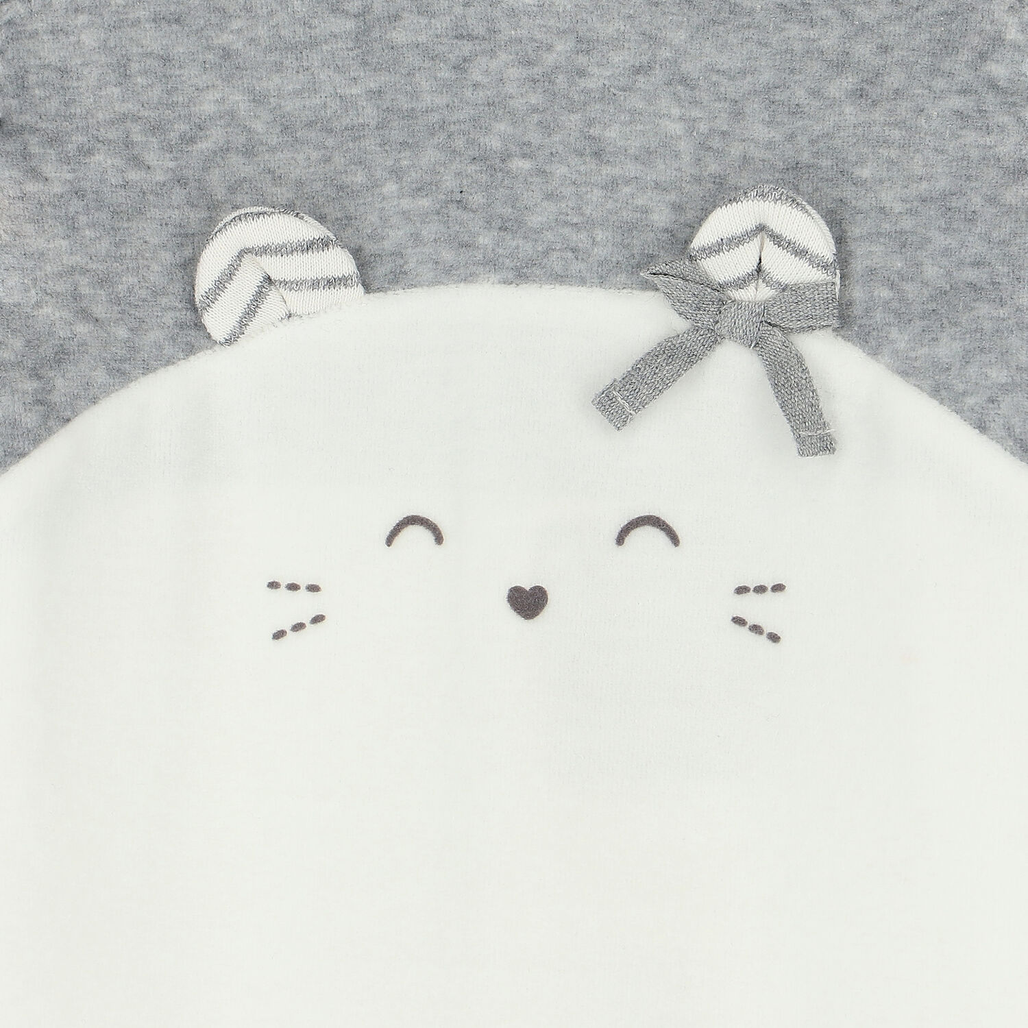 أفرول باللون الرمادي والأبيض للبنات, 2, hi-res