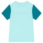 Boys White & Blue Logo T-Shirt, 1, hi-res