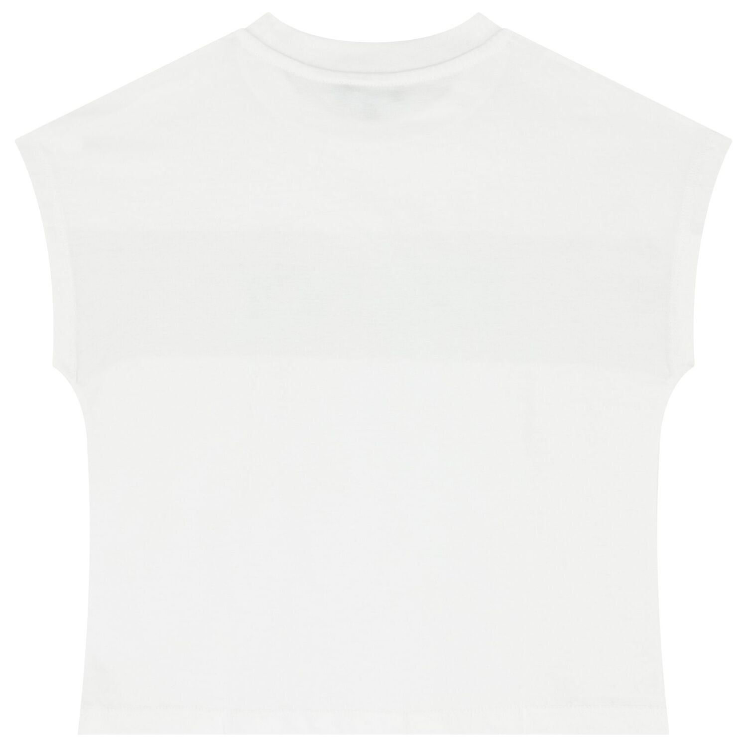 Girls White Logo T-Shirt, 2, hi-res