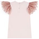 Girls Pink Tulle Skirt Set, 1, hi-res