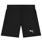 Boys Black Logo Shorts, 1, hi-res