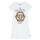 فستان بالشعار باللون الأبيض, 2, hi-res