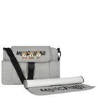 Grey Teddy Bear Logo Baby Changing Bag, 2, hi-res