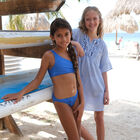 مايوة بكينى بنات باللون الأزرق, 1, hi-res