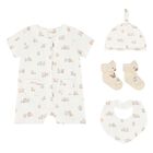 Ivory & Beige Baby Romper Gift Set, 3, hi-res