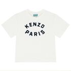 تي شيرت بالشعار باللون العاجي, 1, hi-res