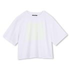 Girls White Logo T-Shirt, 1, hi-res