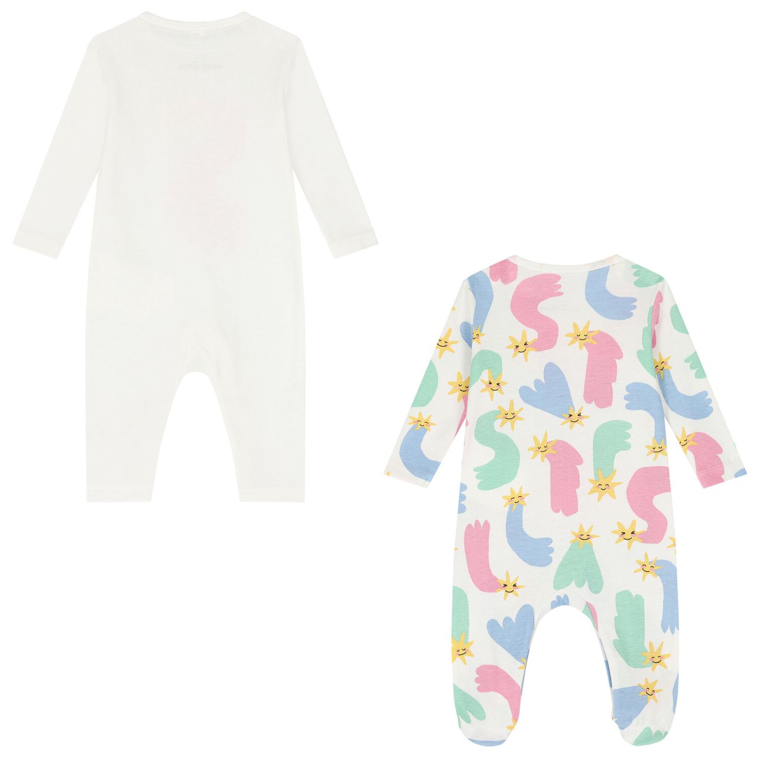 طقم بنات هدابا أفرول باللون العاجي ( قطعتان), 1, hi-res