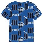 تيشيرت أولاد بالشعار باللون الأزرق, 2, hi-res