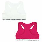 Girls Pink & White Bra Tops (2 Pack), 1, hi-res