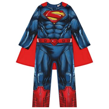 Boys Blue & Red Superman Costume