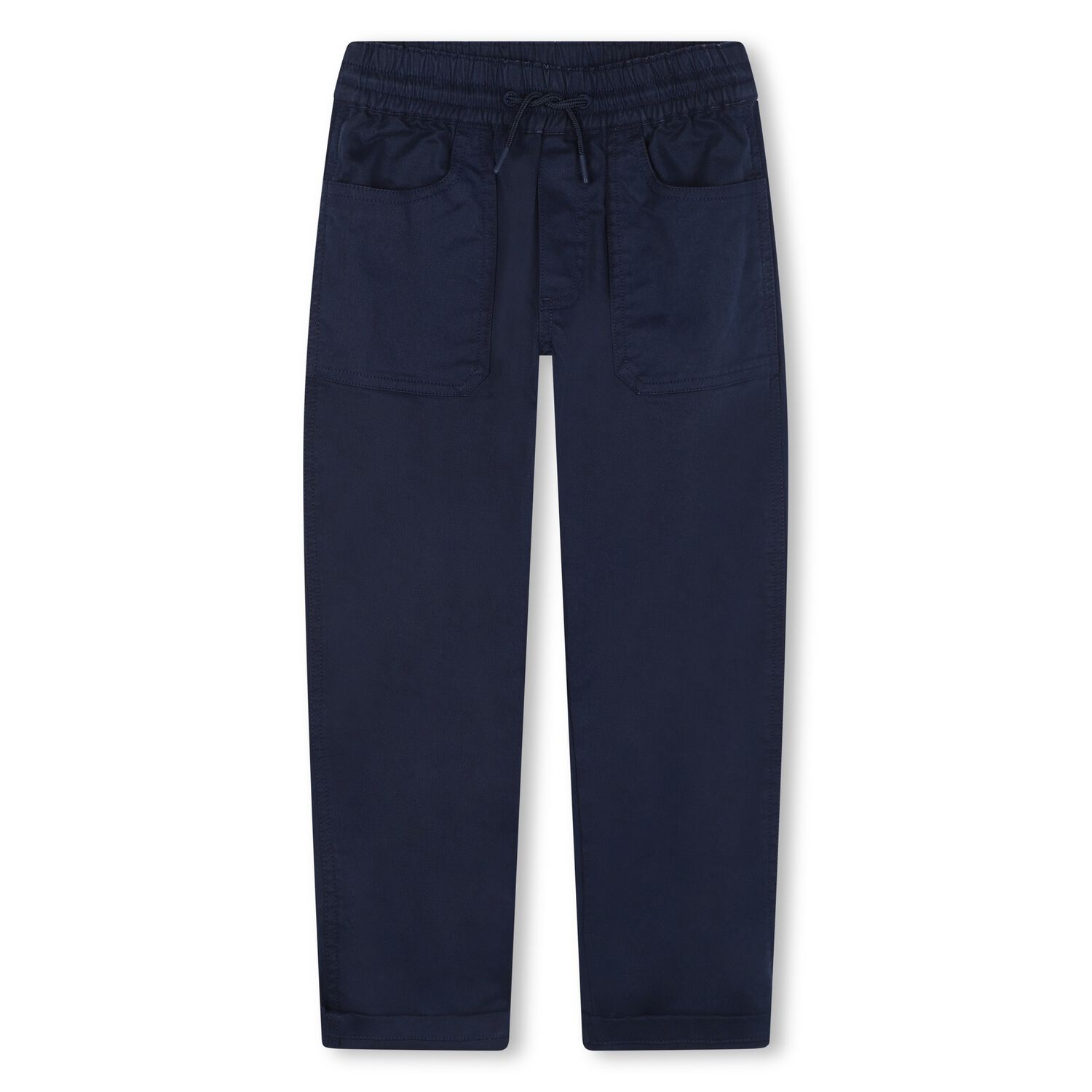 Boys Navy Blue Logo Trousers, 2, hi-res image number null