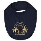 مريلة بالشعار باللون الكحلي والذهبي, 2, hi-res