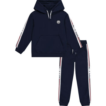 Boys Navy Logo Tracksuit
