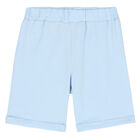 Younger Boys Blue Shorts Set, 1, hi-res