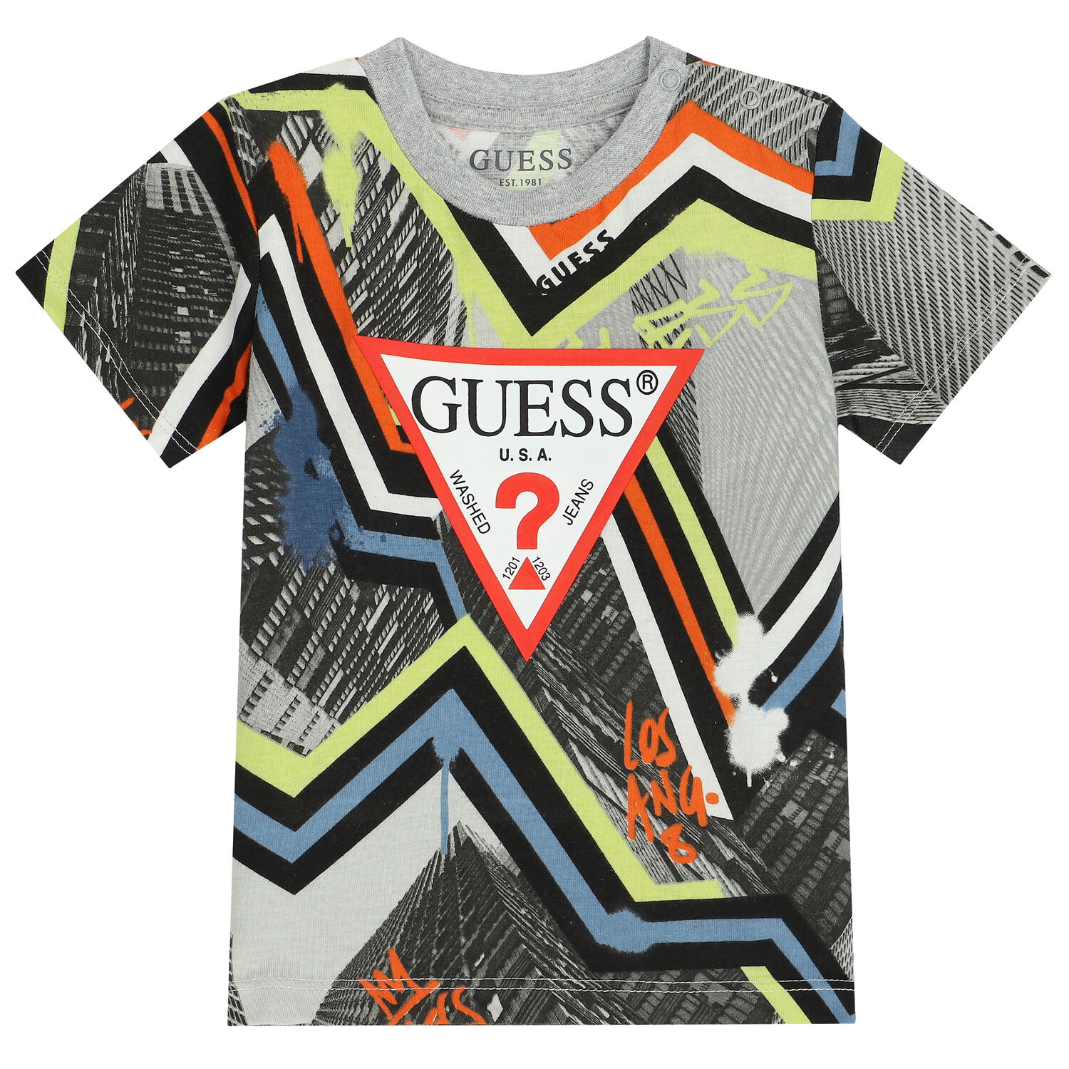 Baby Boys Grey Logo Shorts Set, 3, hi-res