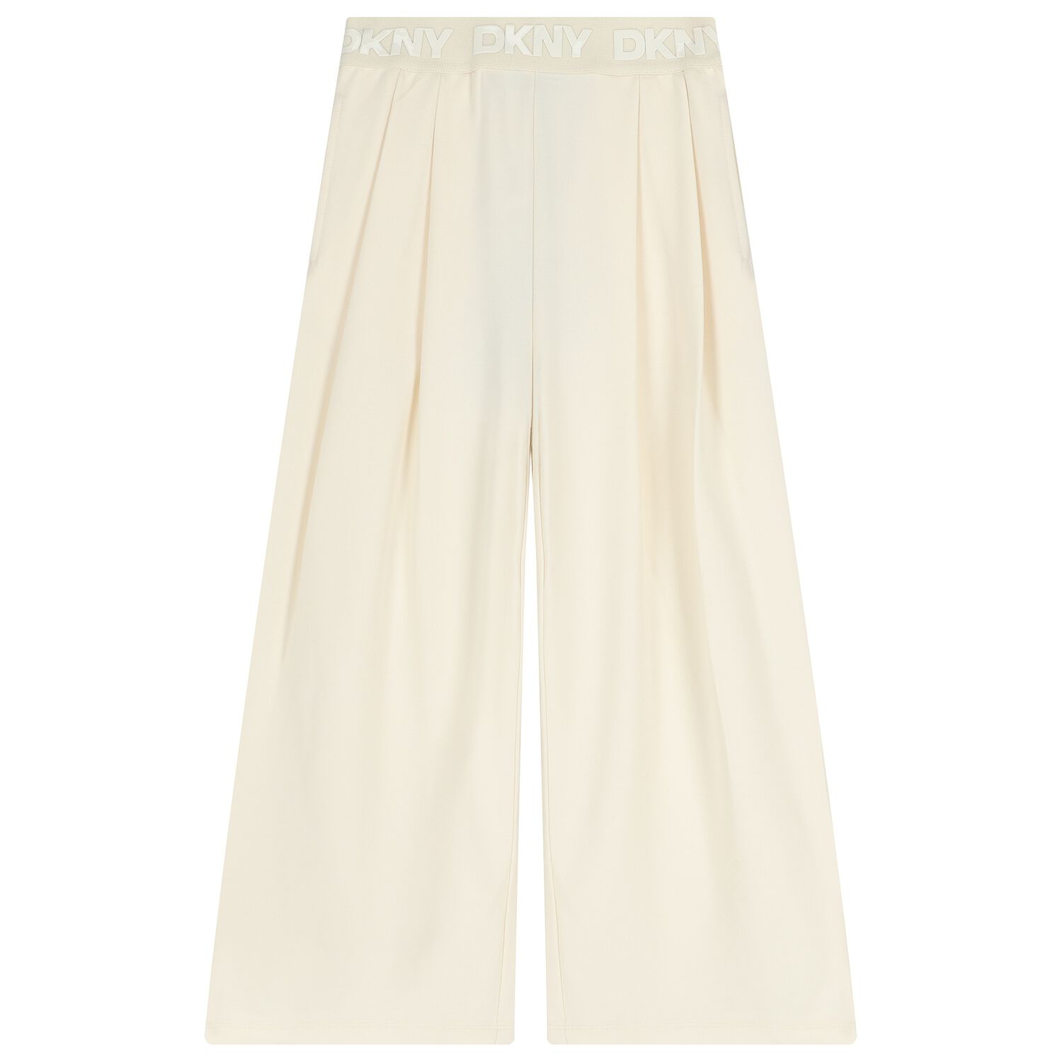 Girls Ivory Logo Trousers, 2, hi-res