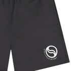 Boys Black Logo Swim Shorts, 1, hi-res